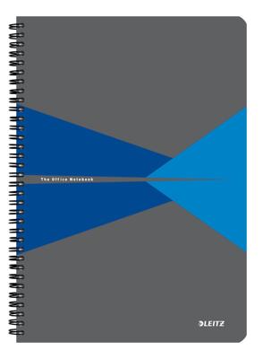 Leitz Office notitieboek, ft A4, kaft in PP, gelijnd, blauw