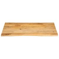 Tafelblad met natuurlijke rand 100x80x2,5 cm massief mangohout - thumbnail