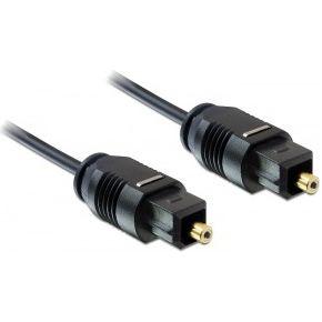 Delock 82880 Toslink Audio Aansluitkabel [1x Toslink-stekker (ODT) - 1x Toslink-stekker (ODT)] 2 m Zwart