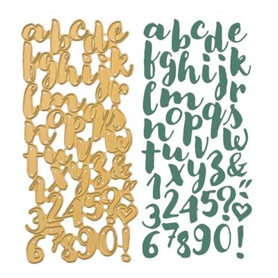 Vaessen Creative • mini snijmallen alfabet 42st.