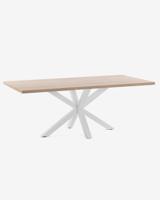 Kave Home Eettafel 'Argo' wit / hout, 180 x 100cm - thumbnail