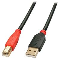 Lindy 42762 USB A/USB B 15m 15m USB A USB B Zwart, Rood - thumbnail