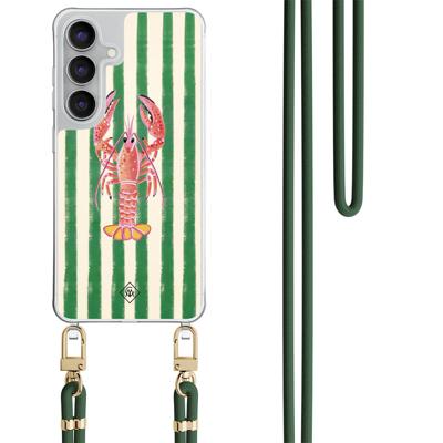 Samsung Galaxy S25 FE hoesje met groen koord - Kreeft