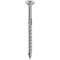 Woodies Ultimate Spaanplaatschroef Torx 4,0x 50/30mm platverz. kop T20 verzinkt deeldraad 200st. - thumbnail