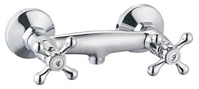 Kraan met 2 knoppen Rousseau Beverley Grijs Metaal Blik 15 cm Douche