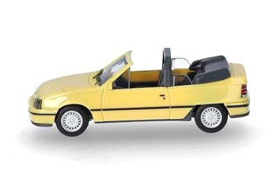 Herpa 421027 H0 Auto Opel Kadett E GSI Cabrio, Jamaica geel