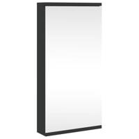 Badkamerkast met spiegel 30x24x60 cm zwart - thumbnail