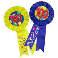 Folat rozet 100 jaar 8 cm | 48 stuks - thumbnail