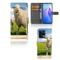 OPPO Reno8 Pro | Telefoonhoesje | Met pasjeshouder | Schaap en Lammetje - thumbnail