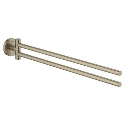 GROHE Essentials Handdoekhouder - 45cm - dubbel - draaibaar - geborsteld nikkel 40371en1