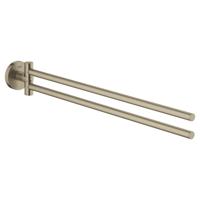 GROHE Essentials Handdoekhouder - 45cm - dubbel - draaibaar - geborsteld nikkel 40371en1 - thumbnail