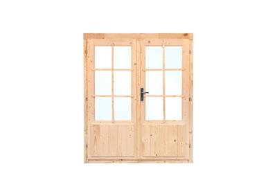 Dubbele deur D3 159x190 cm 28-45 mm- - Hout- Tuindeco