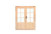 Dubbele deur D3 159x190 cm 28-45 mm- - Hout- Tuindeco - thumbnail