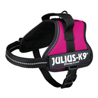 Julius K9 power-harnas / tuig voor labels fuchsia - thumbnail
