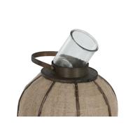 Kaarshouder Home ESPRIT Natuurlijk Jute Bamboe 33 x 33 x 61,5 cm - thumbnail