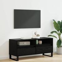 TV-kast met lade Zwart Eiken 100 x 34,5 x 44,5 cm - thumbnail