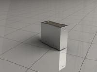 Wiesbaden rechte muurkoppeling voor stabilisatiestang chroom - thumbnail