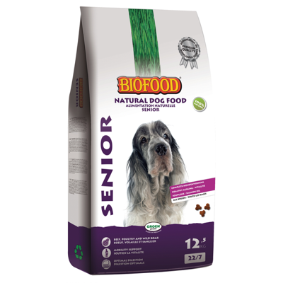Biofood senior hondenvoer 3kg - thumbnail