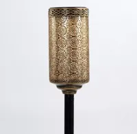 Anna's Collection Solar fakkel metaal 9 x 9 x 60 cm antiek goud - thumbnail