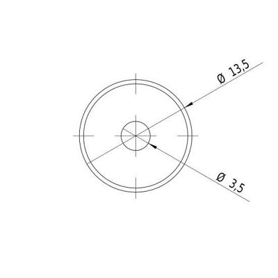 Picotronic Lasermodule Punt Rood 1 mW DC635-1-4.5(14x64)-RS-AP