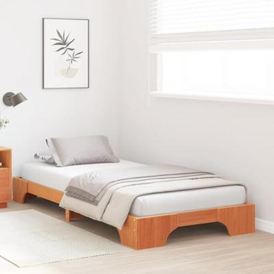 Bedframe Wasbruin 75 x 190 cm Massief grenenhout