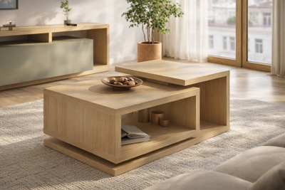 Salontafel BOTSWANA rechthoekig 120 cm lindberg eik