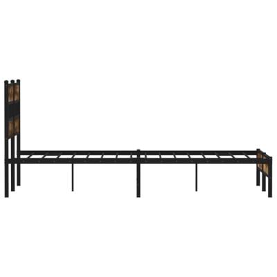 Bedframe met hoofdbord zonder matras sonoma eiken 120x200 cm Bedframe met hoofdbord zonder matras sonoma eiken 120x200 cm