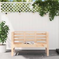 Tuinbankje 111,5x53x71 cm massief grenenhout - thumbnail