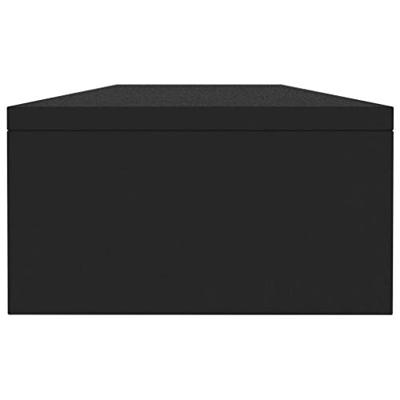 Monitorstandaard 100x24x13 cm spaanplaat zwart