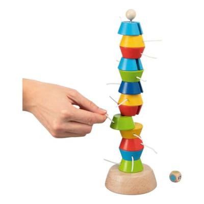 Goki houten wiebeltoren spel, 15dlg. Goki houten wiebeltoren spel, 15dlg.