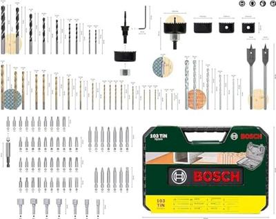 Bosch Accessories V-LINE 2607017367 Boor- en bitassortiment 103-delig Hout, Metaal, Kunststof, Plexiglas, Metselwerk, Steen 1.5 mm, 2 mm, 2.5 mm, 3 mm, 3.2 mm, Bosch Accessories V-LINE 2607017367 Boor- en bitassortiment 103-delig Hout, Metaal, Kunststof, Plexiglas, Metselwerk, Steen 1.5 mm, 2 mm, 2.5 mm, 3 mm, 3.2 mm,