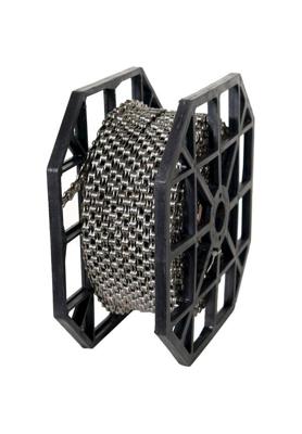 KMC x12 rol ketting - 50m - zilver/zwart