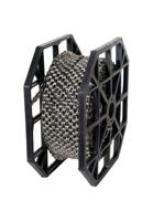 KMC x12 rol ketting - 50m - zilver/zwart - thumbnail