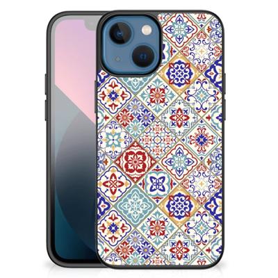 Apple iPhone 13 mini Marmeren Print Telefoonhoesje Tiles Color