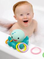 Verlichte octopus voor in bad met ring - INFANTINO meerkleurig - thumbnail