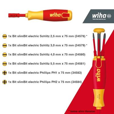 Wiha Schroevendraaier met bitmagazijn Liftup electric