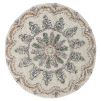 Bloomingville Vloerkleed Deljon Bruin Ø60 - thumbnail