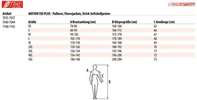 NITRAS SAFETY Nitras softshelljas "motion tex plus" knitted softshell jacket. motion tex plus gray