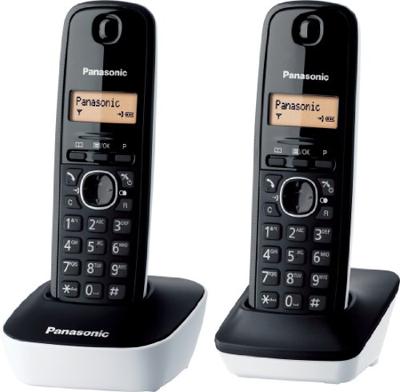 Panasonic KX-TG1612FRW Duo draadloos antwoordapparaat Zwart Wit