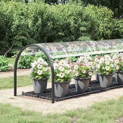 VidaXL Doorzichtig zeildoek met zeilringen 1x4 m pvc
