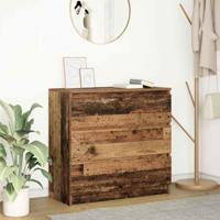 Dressoir 80x35x76 cm spaanplaat oud hout - thumbnail