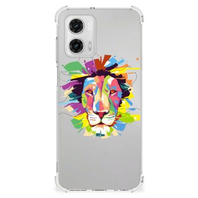 Motorola Moto G73 Stevig | Bumper Hoesje | Lion Color