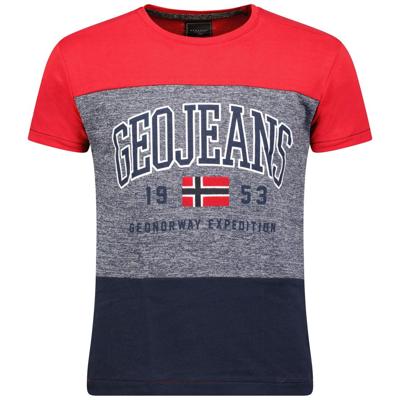 Geographical Norway - Jerudico - T-Shirt Heren - Rood - SALE