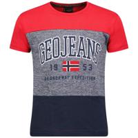 Geographical Norway - Jerudico - T-Shirt Heren - Rood - SALE - thumbnail