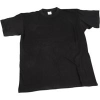 Creativ Company T-shirts, b: 40 cm, afm 7-8 jaar, ronde hals, 145 gr, zwart, 1 stuk - thumbnail