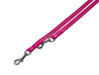 Nobby Kristallen trainingslijn, 12 mm/200 cm, fuchsia/zwart - thumbnail