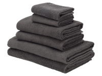 LIVARNO home 6 Handdoeken (Donkergrijs) - thumbnail