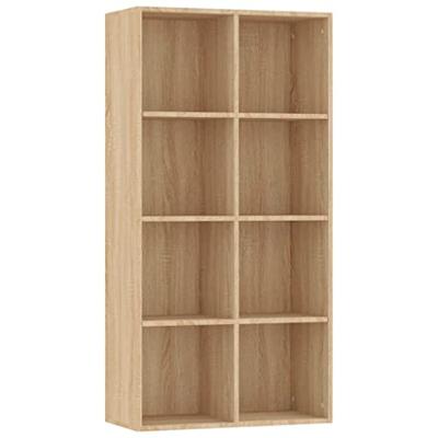 VidaXL Boekenkast/dressoir 66x30x130 cm bewerkt hout sonoma eikenkleur