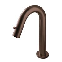 Fonteinkraan Hotbath Dude 1-knop gebogen 19.3 cm Rond Verouderd Messing Living Colours - thumbnail