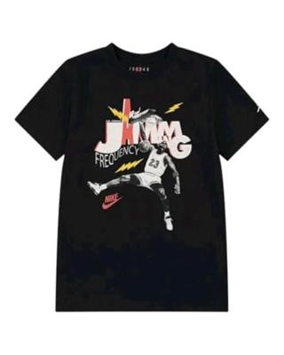 T-Shirt met Korte Mouwen voor kinderen Jordan Mj Jamming Ss Zwart - Maat: 13-15 Jaar T-Shirt met Korte Mouwen voor kinderen Jordan Mj Jamming Ss Zwart - Maat: 13-15 Jaar